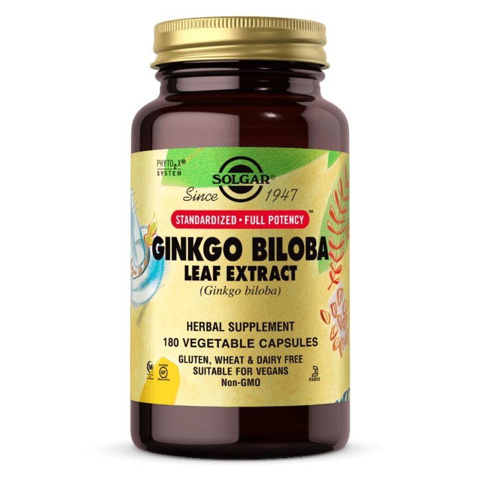 GINKGO BILOBA / STANDARDOITU UUTE / 180 vkaps.