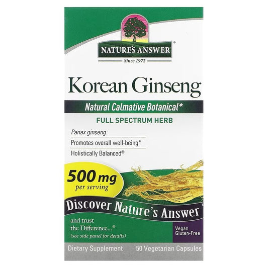 KOREAN GINSENG / 500 mg / 50 kaps.
