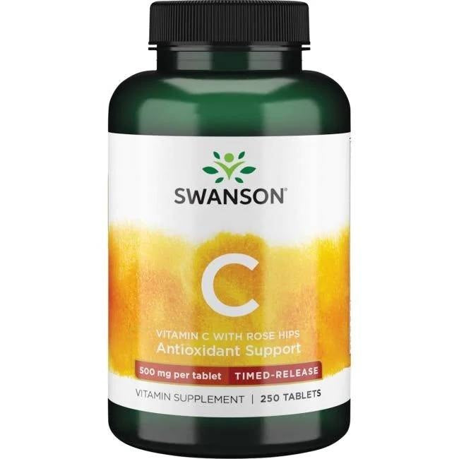 C-VITAMIN + ROSEHIP EXTRACT / TIME-RELEASED / 500 mg / 250 tablets