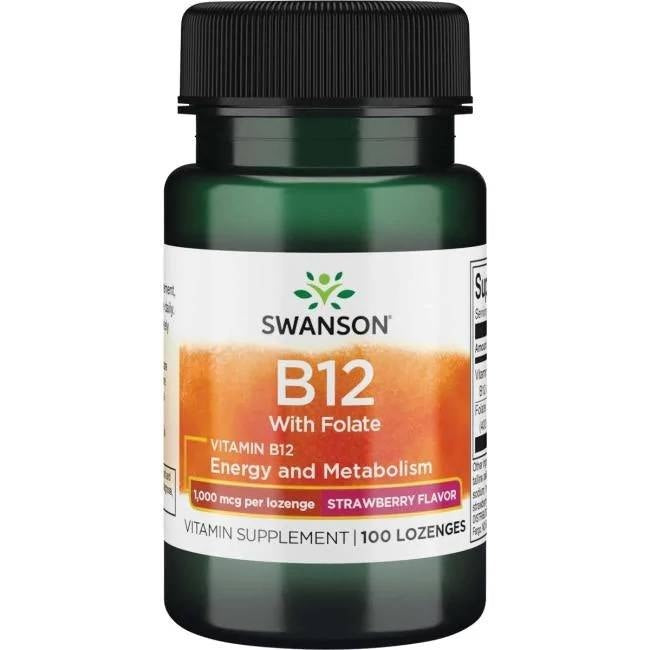 B12-VITAMIN + FOLAT (B9) / 1000 mcg / 100 sugtabletter