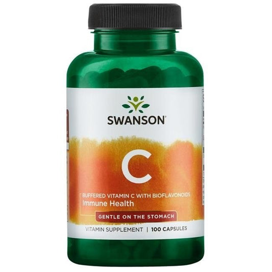 C-VITAMIINI / PUSKUROITU / BIOFLAVONOIDEILLA / 550mg / 100 kaps.