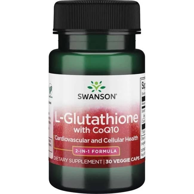 L-GLUTATHIONE + COENZYME Q10 / 30 caps.