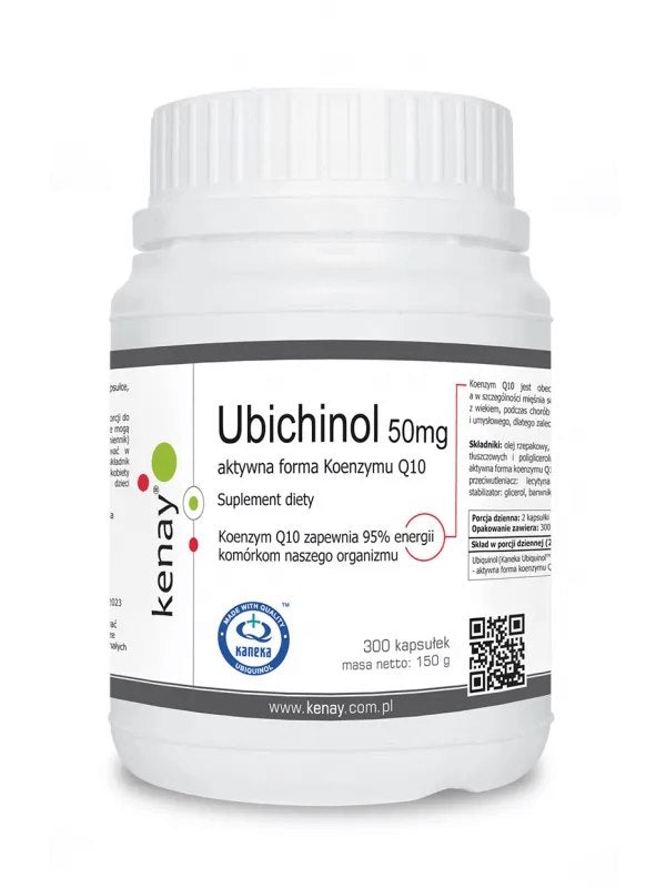 KOENTSYYMI Q10, / ACTIVE UBIKINOLI / 50 mg / 300 kaps.