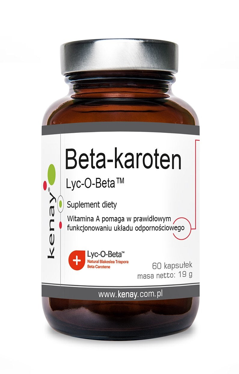 LUONNOLLINEN BEETAKAROTEENI / PROVITAMIINI A Lyc-O-Beta / 60 kaps.
