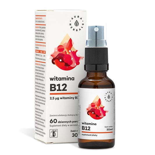 AURA HERBALS Vitamin B12 FORTE, spray (30 ml / 1 fl. oz.)
