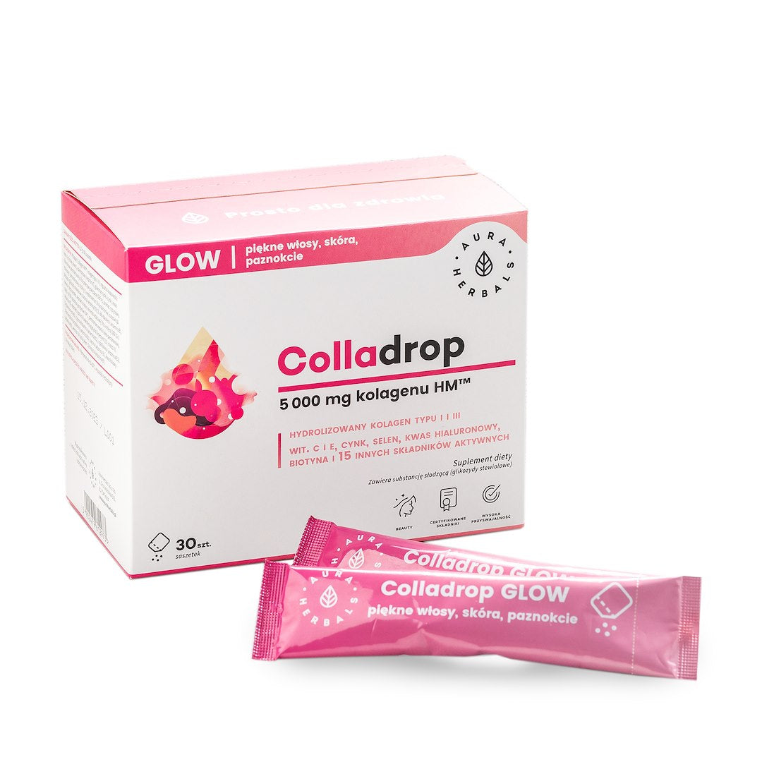 COLLADROP GLOW / HYDROLYSIERTES FISCHKOLLAGEN / 5000 mg / 30 Beutel