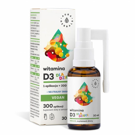 D3-VITAMIINI MERILEVÄSTÄ / VEGAANI / LAPSILLE / 30 ml