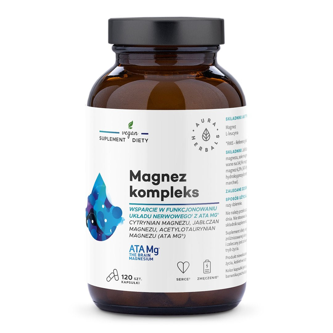 AURA HERBALS Magnesium Complex, ATA Mg (120 caps)