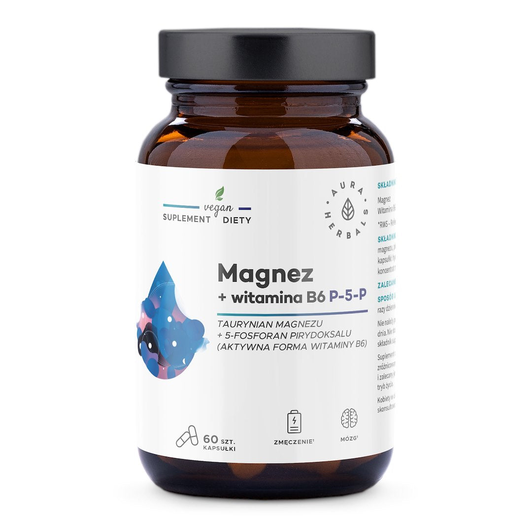 MAGNESIUM + B6-VITAMIINI (P-5-P) / 60 kaps.