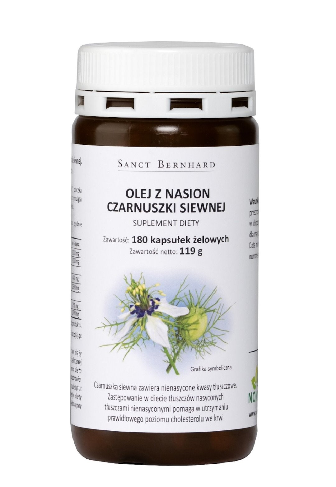 KRAUTERHAUS SANCT BERNHARD Black Cumin Oil Mono Capsules (180 caps)