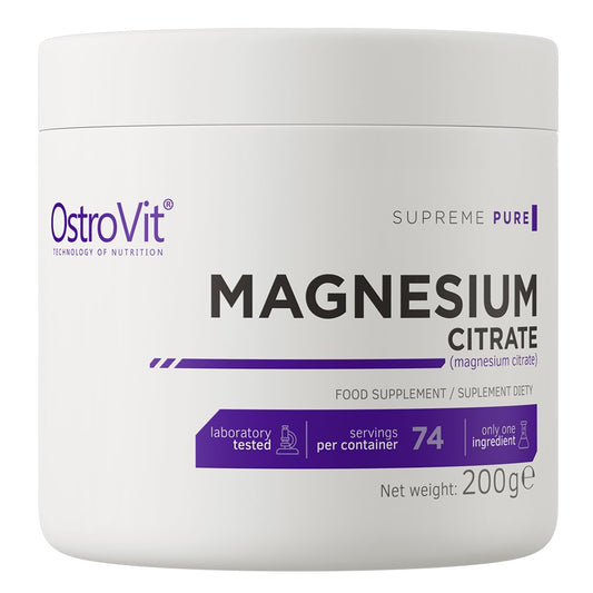MAGNESIUMSITRAATTI / SUPREME PURE / MAUSTAMATON / 200 g
