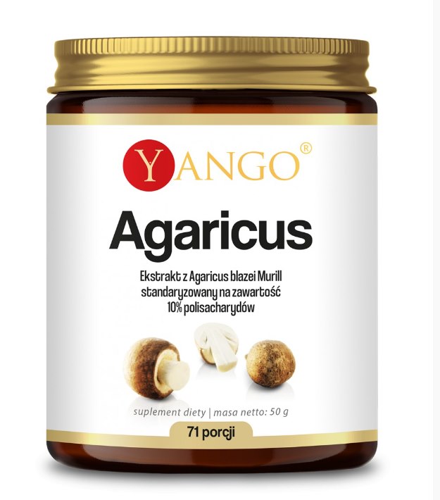 AGARICUS UUTE / 10% POLYSAKKARIDEJA / 50 g