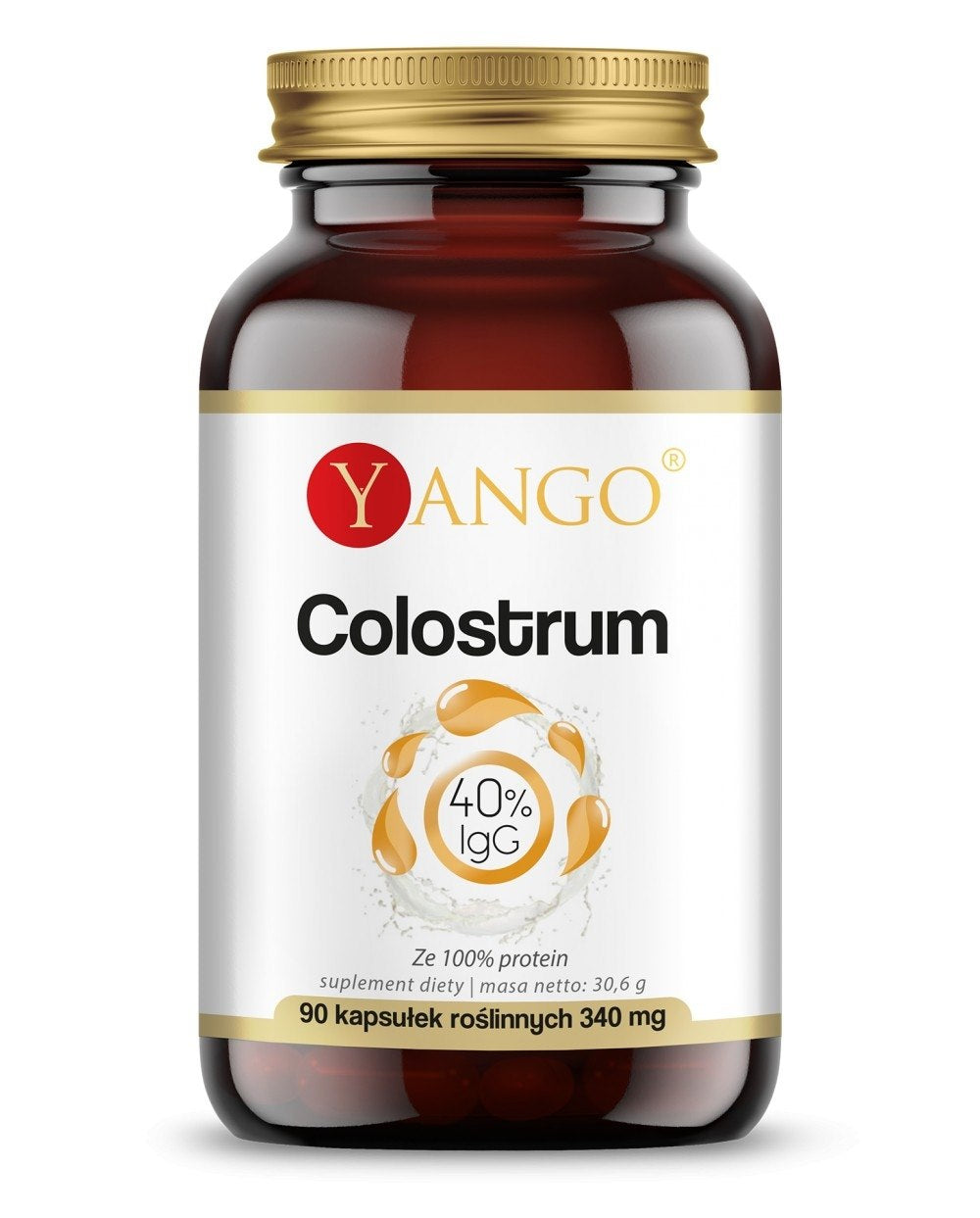 KOLSTRUM / FÖRSTA MJÖLK / 40 % IMMUNOGLOBULINER / 90 kaps.