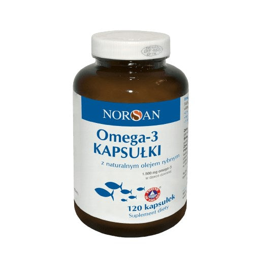 OMEGA-3 / LUONNOLLINEN KALAÖLJY / 120 kaps.