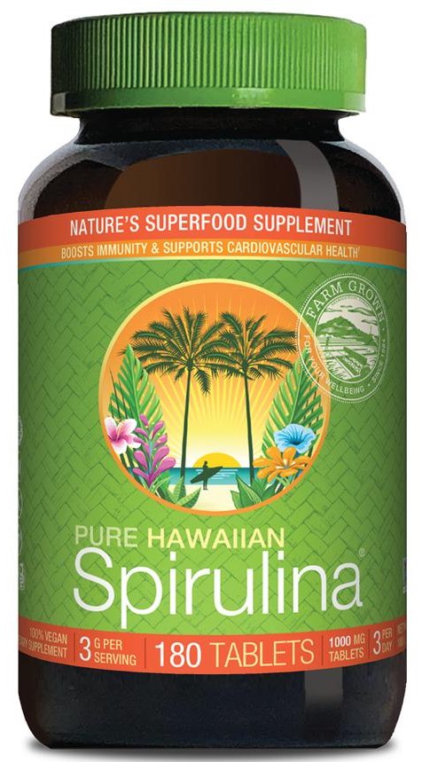 CYANOTECH CO Hawaiian Spirulina, 1000 mg (180 tabs)