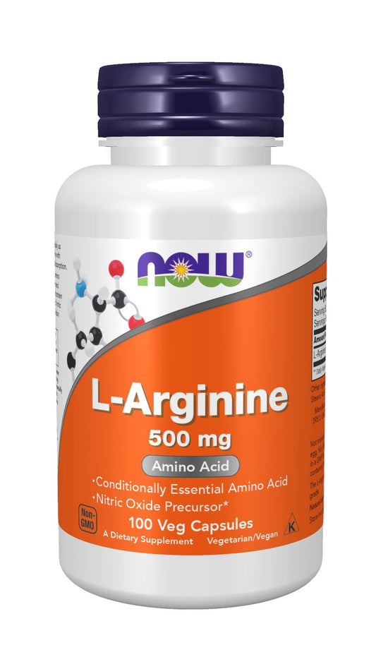 NOW FOODS Arginin, 500 mg (100 Kapseln)