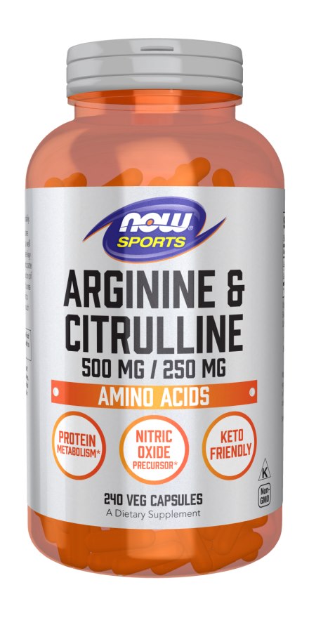 NOW FOODS Arginin & Citrullin (240 Kapseln)