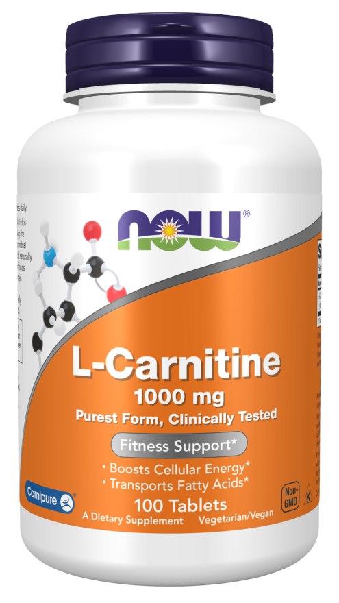 NOW FOODS L-Carnitin 1000mg (100 Tabletten)
