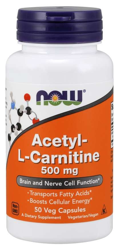 NOW FOODS Acetyl-L-Carnitin, 500 mg (50 Kapseln)