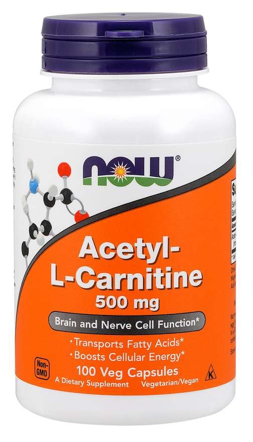 NOW FOODS Acetyl-L-Carnitin, 500 mg (100 Kapseln)