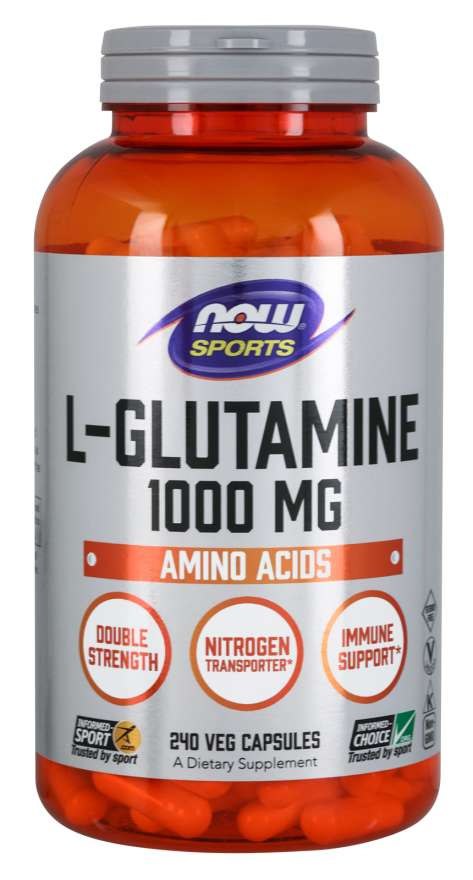 NOW FOODS L-Glutamin, 1000 mg (240 Kapseln)