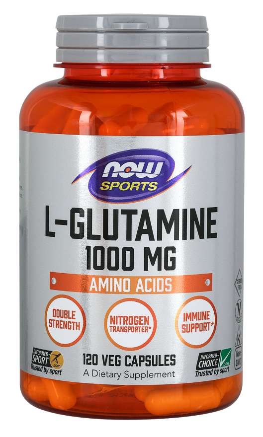 NOW FOODS L-Glutamin, 1000 mg (120 Kapseln)
