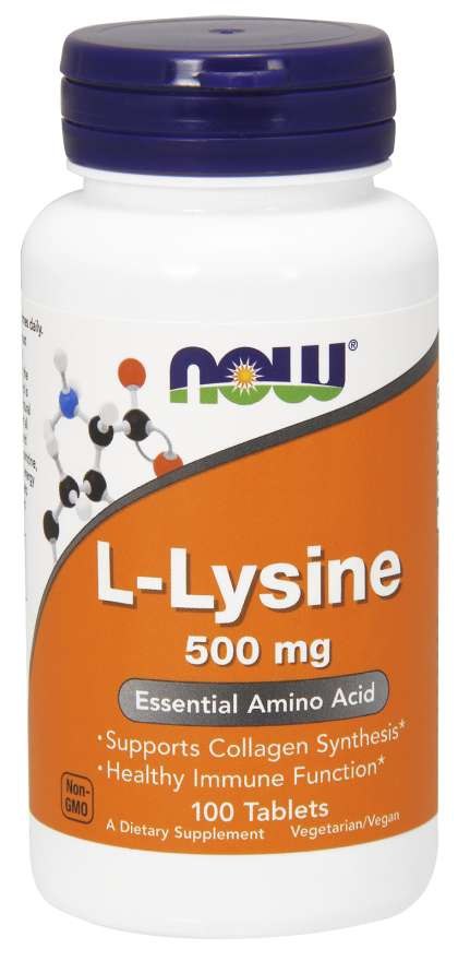 NOW FOODS Lysin, 500 mg (100 Tabletten)