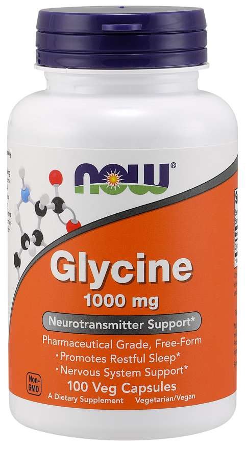 NOW FOODS Glycin, 1000 mg (100 Kapseln)