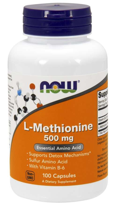 NOW FOODS L-Methionin, 500 mg (100 Kapseln)