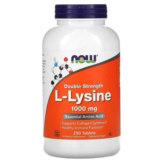 NOW FOODS L-Lysin, 1000 mg (250 Tabletten)