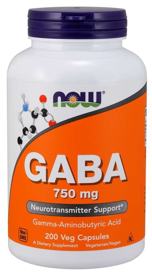 NOW FOODS GABA, 750 mg (200 Kapseln)