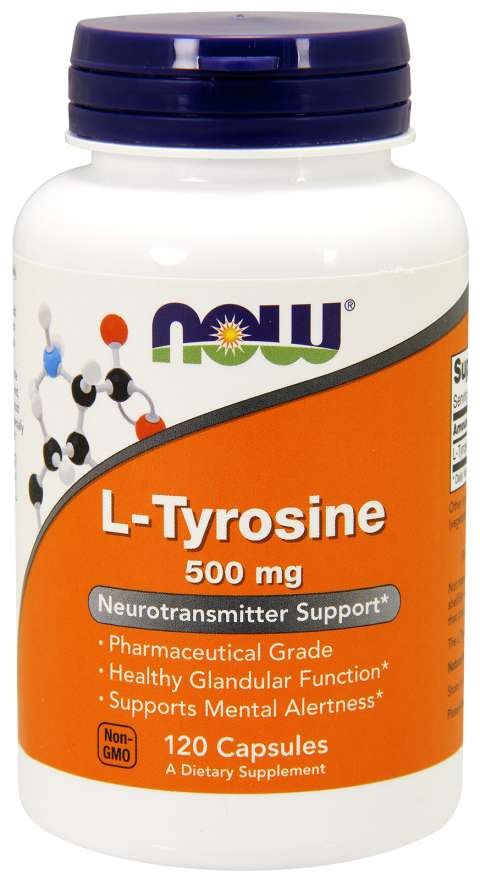 NOW FOODS L-Tyrosin, 500 mg (120 Kapseln)