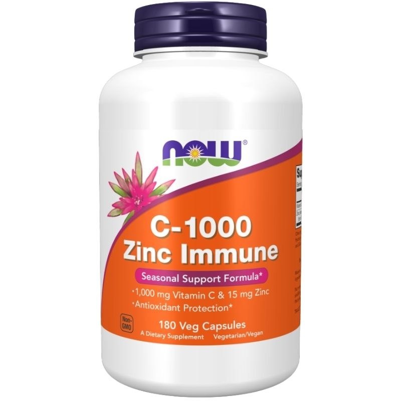 C-1000 ZINC IMMUNE / C-VITAMIINI + SINKKI / 180 vkaps.