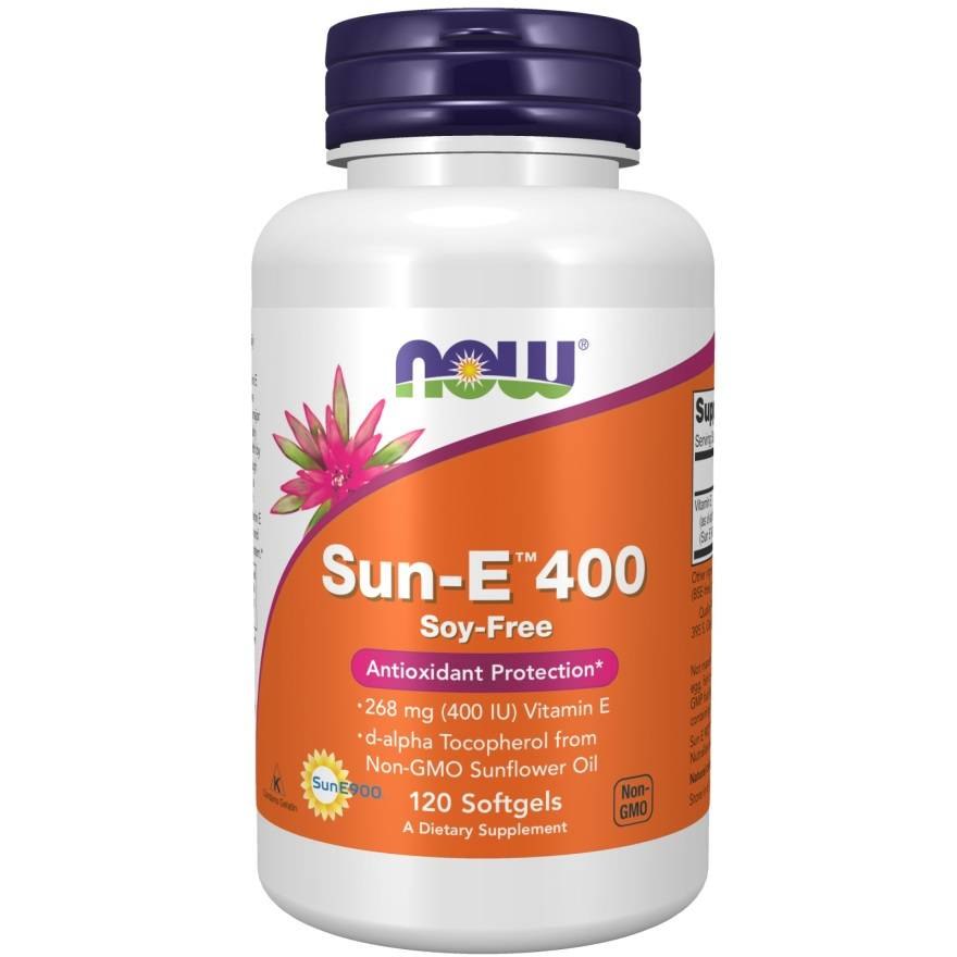 SUN-E 400 / LUONNOLLINEN E-VITAMIINI / 120 kaps.