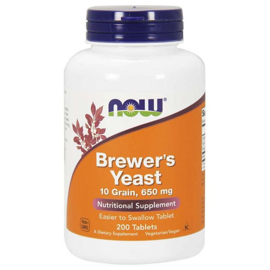 NOW FOODS Brauhefe 10 Getreide (200 Tabletten)