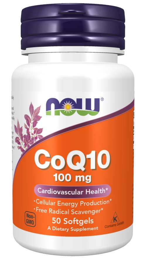 NOW FOODS CoQ10, 100 mg (50 Weichgelkapseln)