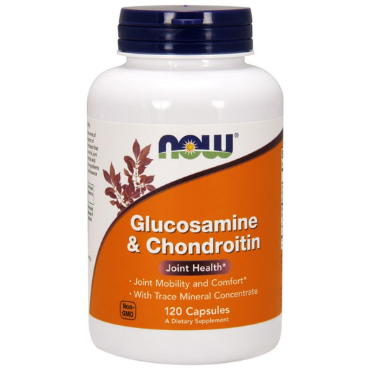 NOW FOODS Glucosamin & Chondroitin mit Spurenelementkonzentrat (120 Kapseln)