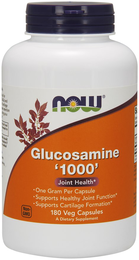NOW FOODS Glucosamin, 1000 mg (180 Kapseln)