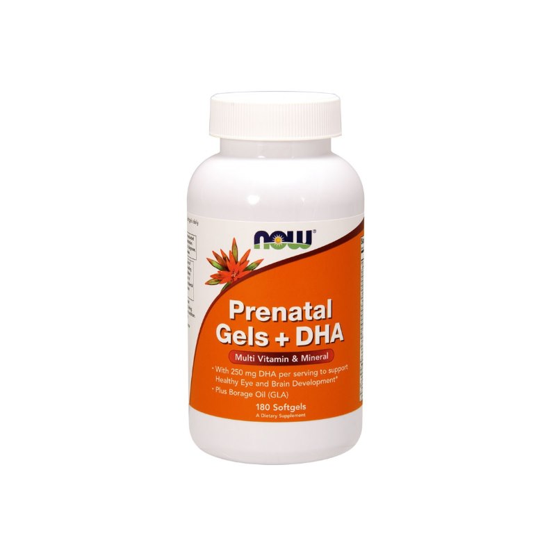 NOW FOODS Pre-Natal Multi with DHA Gels (180 sgels)