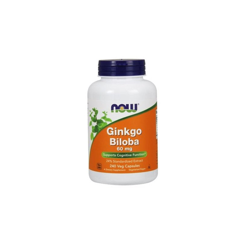 NOW FOODS Ginkgo Biloba, 60 mg (240 vcaps)