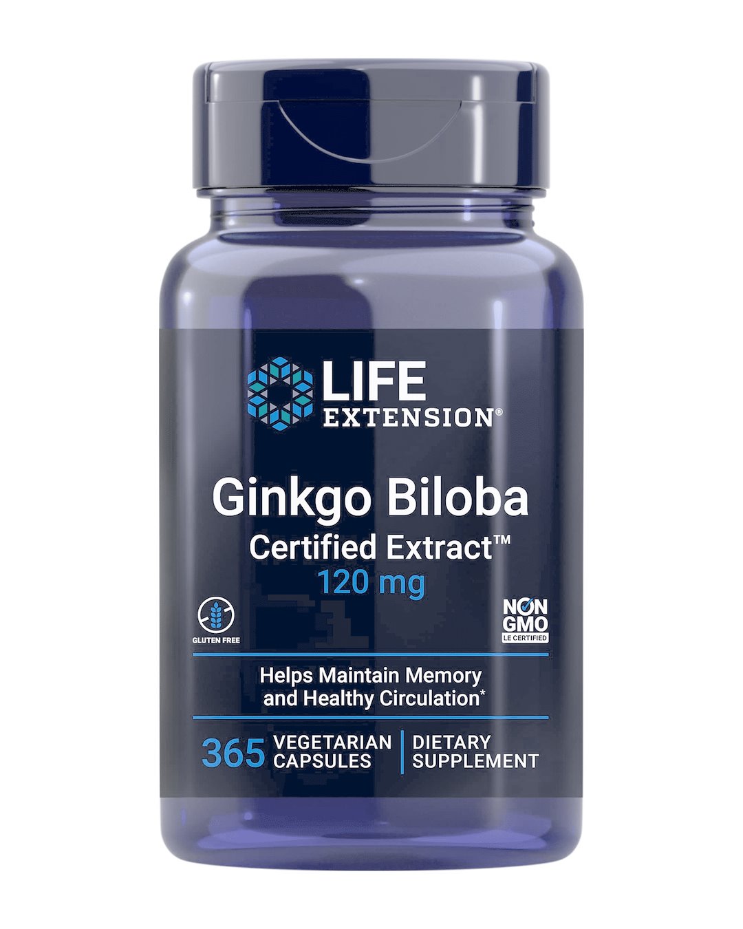 GINKGO BILOBA -UUTE / SERTIFIOITU / 120 mg / 365 vkaps.