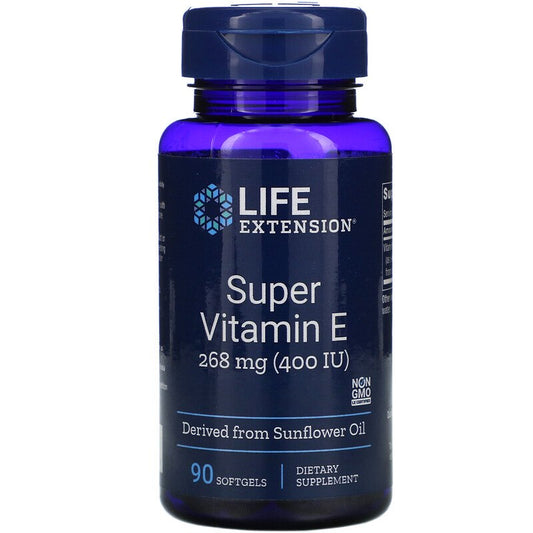 LIFE EXTENSION Super Vitamin E 400 IE (90 Weichgelkapseln)