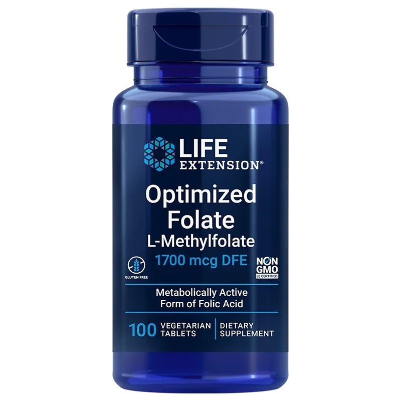 OPTIMOITU FOLAATTI / L-METYYLIFOLAATTI / 1700 mcg / 100 tabl.