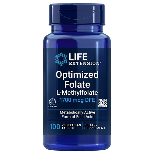 OPTIMOITU FOLAATTI / L-METYYLIFOLAATTI / 1700 mcg / 100 tabl.
