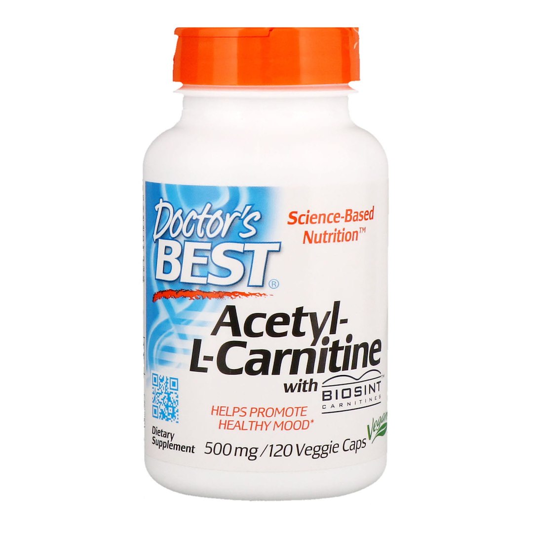 DOCTOR'S BEST Acetyl L-Carnitine with Biosint Carnitines, 500 mg (120 vcaps)