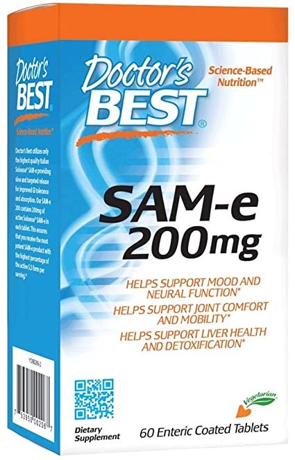 Sam-E / S-ADENOSYYLI METIONIINI / 200 mg / 60 tabl.