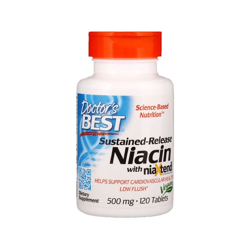 AIKAVAPAUTETTU NIASIINI + Niaxtend / 500 mg / 120 tabl.
