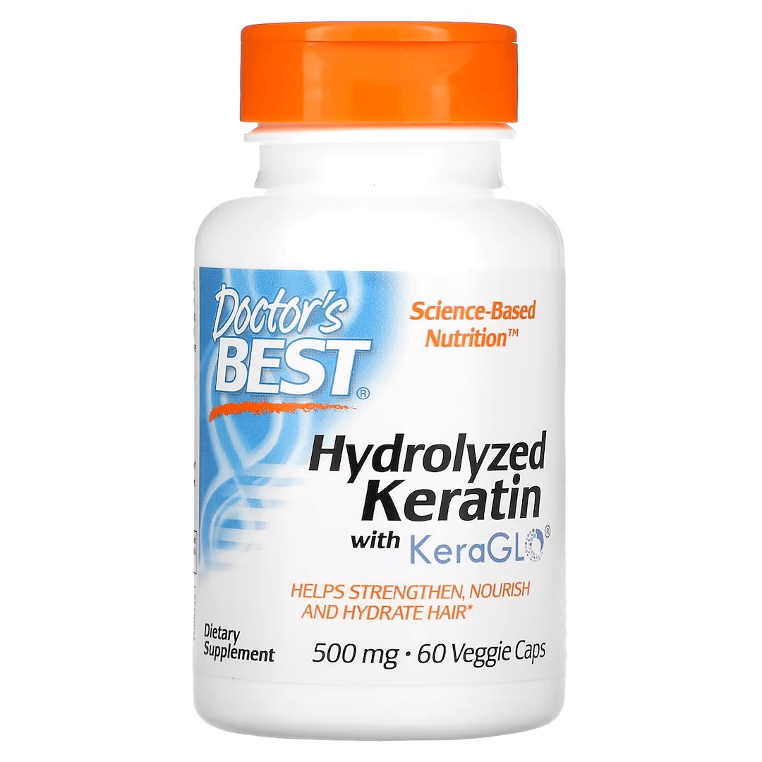 DOCTOR'S BEST Hydrolyzed Keratin, 500 mg (60 caps)