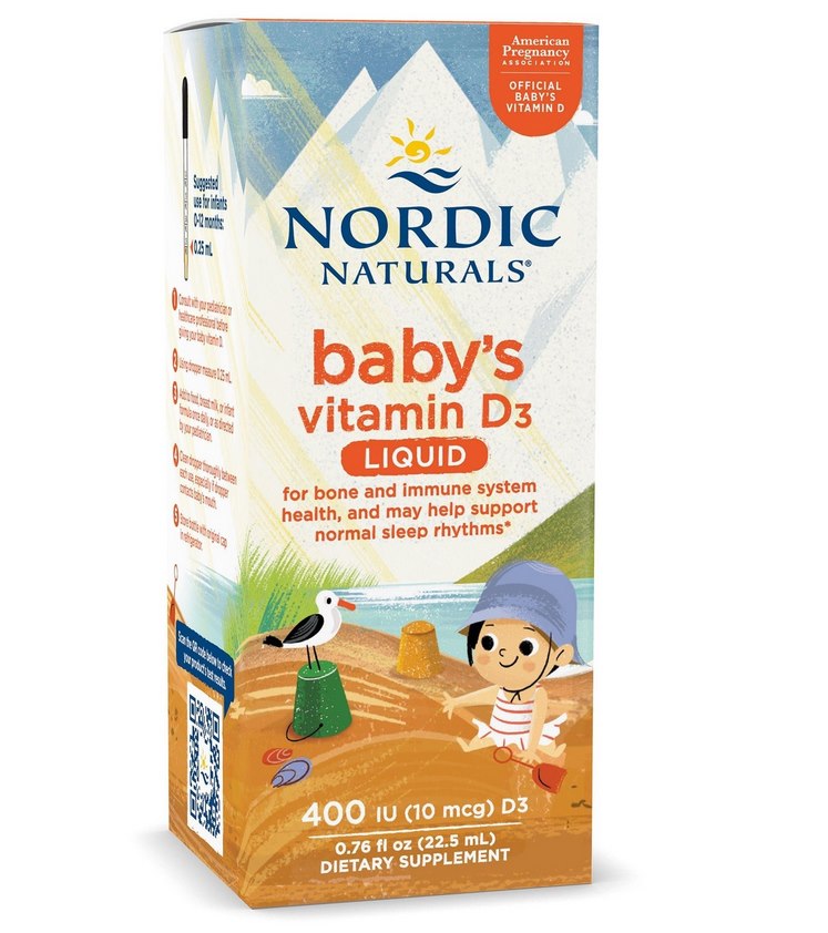 NORDIC NATURALS Baby's Vitamin D3, 400 IU (22.5 ml / 0.76 fl. oz.)