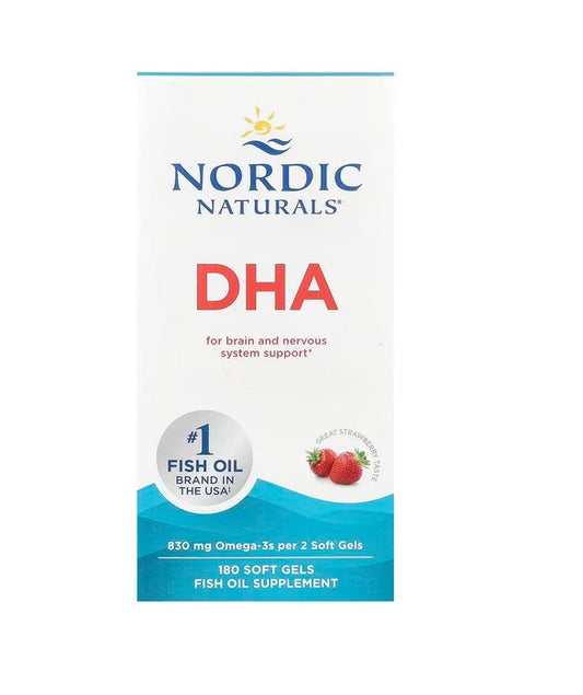 DHA / 830 mg / MANSIKKA / 180 närimistabletti